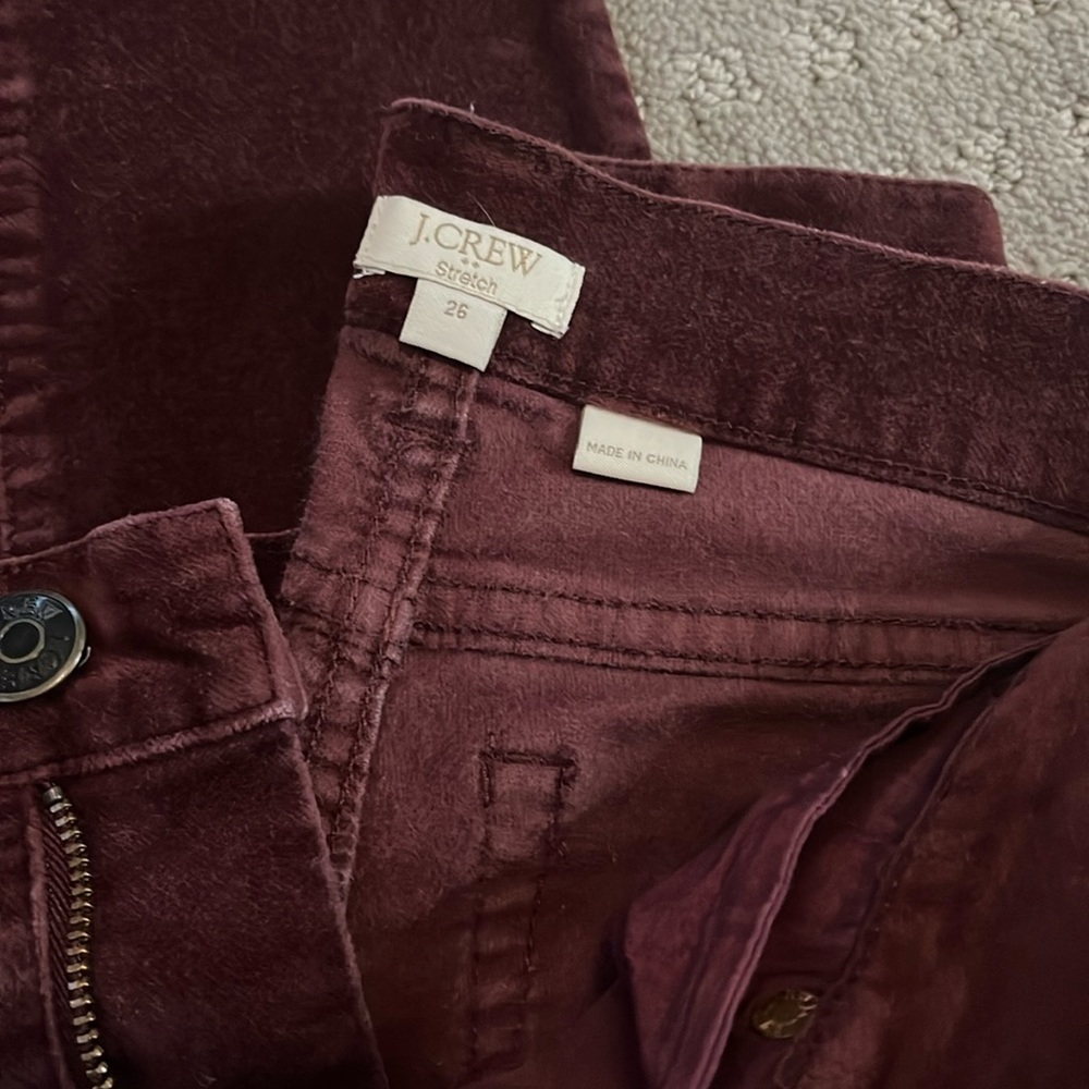 Velvet pants